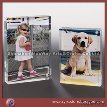 20mm Thick Clear Acrylic/Perspex Magnetic Photo Frame